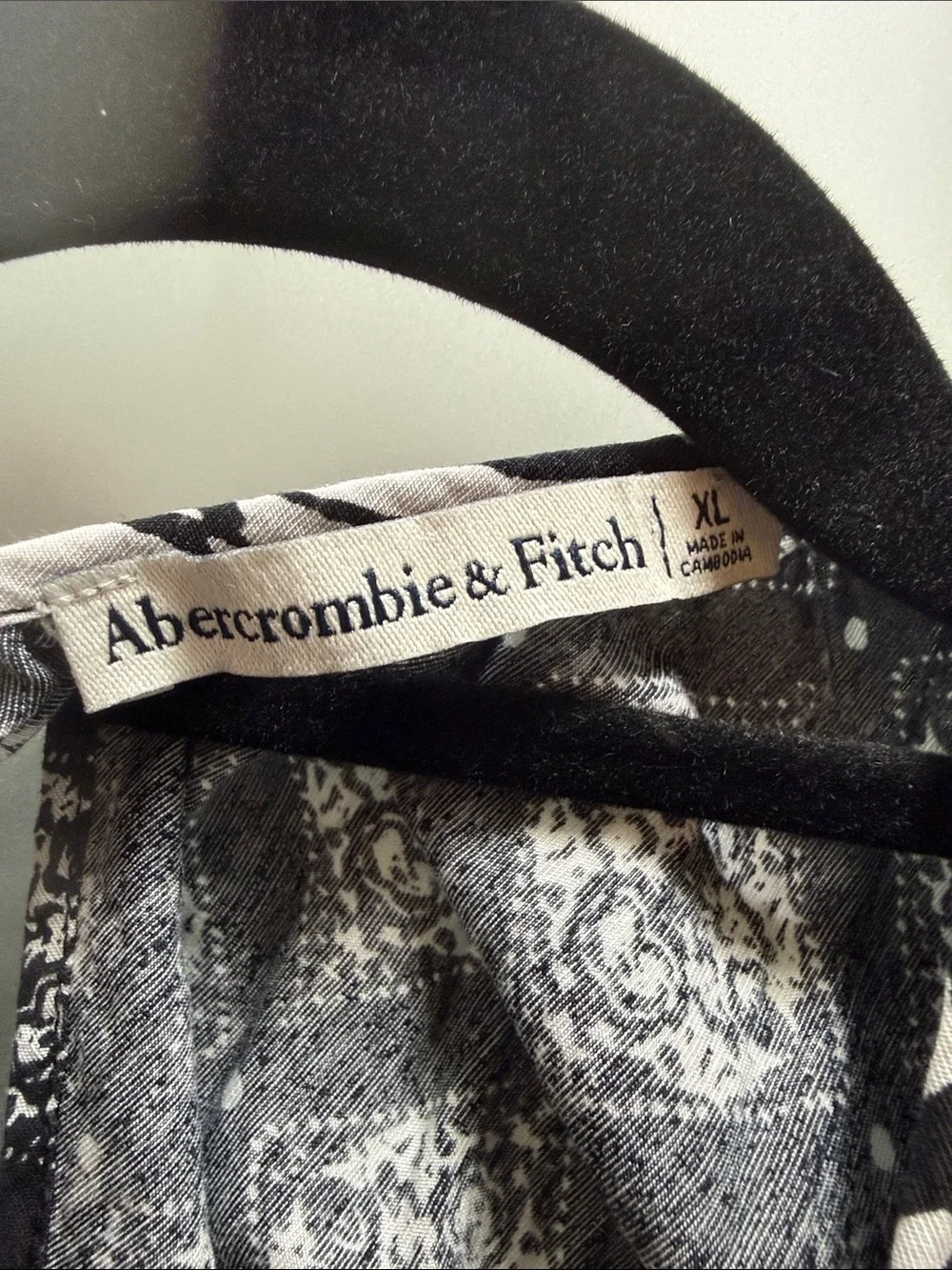 Abercrombie & Fitch Black and White Cutout Maxi Dress